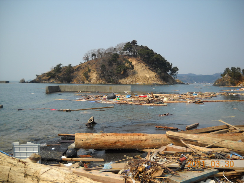 詳細表示 石巻市給分浜地内 表浜港 石巻湾方向